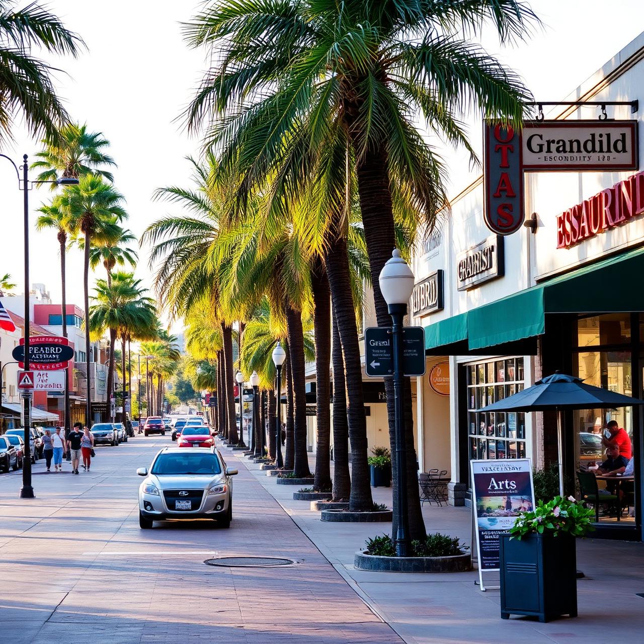 Downtown Escondido on Grand Avenue
